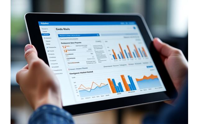 Beispiel eines personalisierten Interfaces, das für einen CEO optimiert ist, mit strategischen Kennzahlen und Berichten