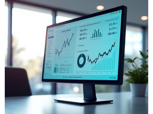 Interaktives KI-Dashboard mit Finanzdaten und Graphen