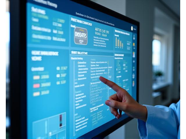 KI-Dashboard für klinische Entscheidungsunterstützung mit Datenvisualisierung