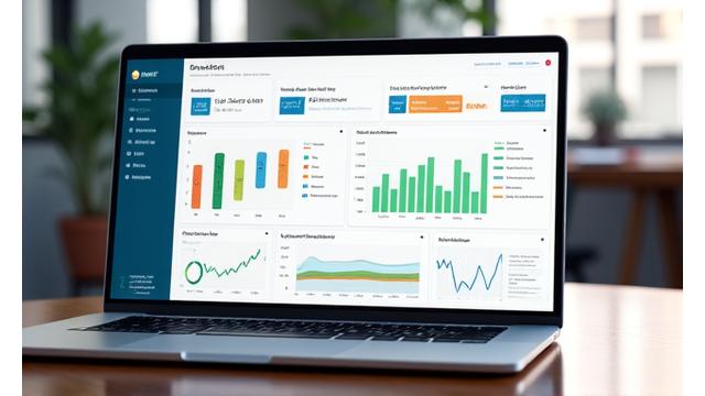 Interaktives KI-Dashboard mit übersichtlicher Datenvisualisierung und Performance-Metriken
