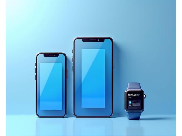 Quick-Access Panel auf verschiedenen mobilen Geräten: Smartphone, Tablet und Smartwatch, die responsive Anpassung demonstrierend